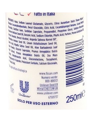 Fissan Piccolo Mio - Bagnetto Delicato Con Bio Ingredienti - 250ml
